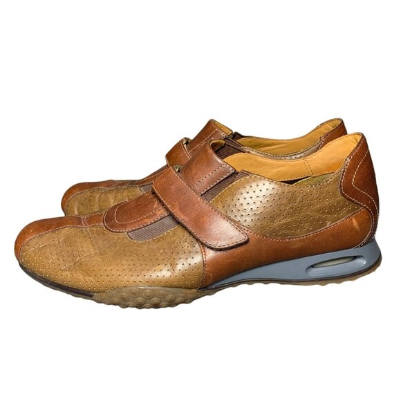 COLE HAAN Mens Casual Dress Shoes Brown Leather Sport Sneakers Size 9M - Picture 3 of 7